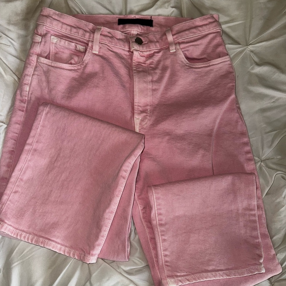 J Brand High Rise Pink Jeans